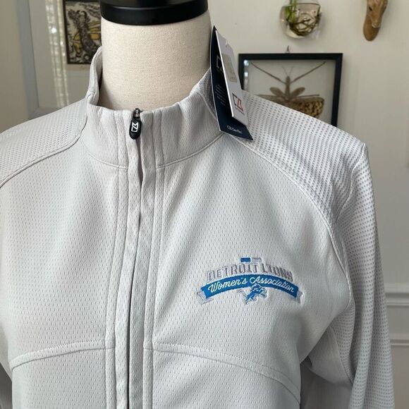 NWT NFL Detroit Lions Women’s Association Cutter & Buck Womens CB DryTec Edge Fu - Picture 1 of 9